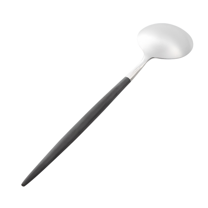 Cutipol GOA Dessert Spoon - Black/Silver (GO.08)