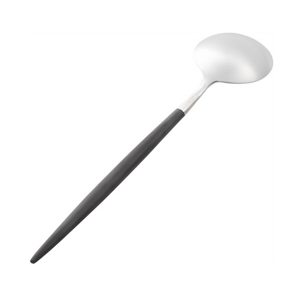 Cutipol GOA Dessert Spoon - Black/Silver (GO.08)