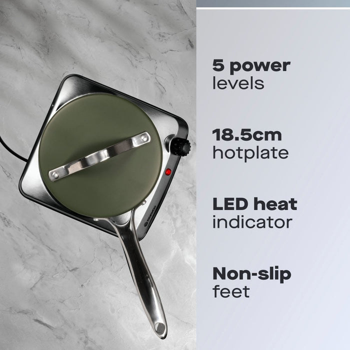 Daewoo Single 1500W Hot Plate Hob - Stainless Steel | 874976 from Daewoo - DID Electrical