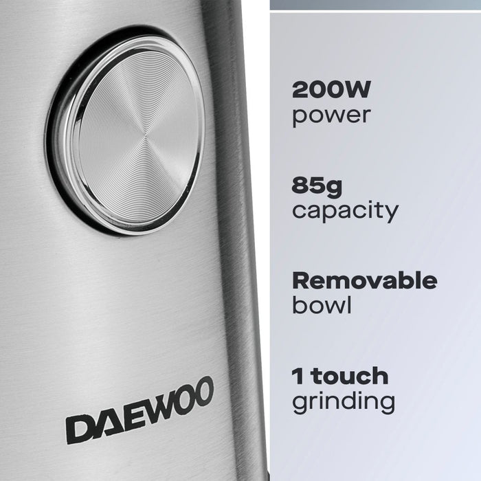 Daewoo Wet & Dry Coffee & Spice Grinder - Stainless Steel | 970128 from Daewoo - DID Electrical