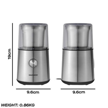Daewoo Wet & Dry Coffee & Spice Grinder - Stainless Steel | 970128 from Daewoo - DID Electrical