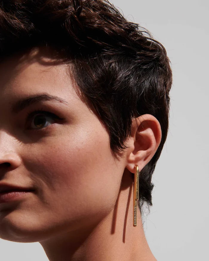 DEMARSON New York - Celeste Linear Drop Earrings