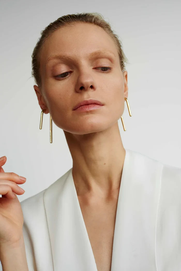 DEMARSON New York - Celeste Linear Drop Earrings