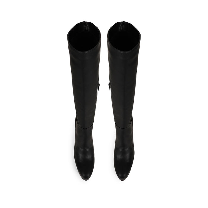 Eloah Tall Boot Black Leather, view 4