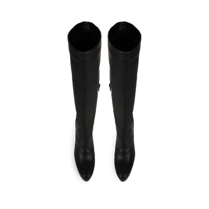 Eloah Tall Boot Black Leather, view 4
