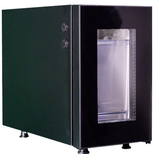 EMILIO 9-liter office milk refrigerator - silent compressor and glass design