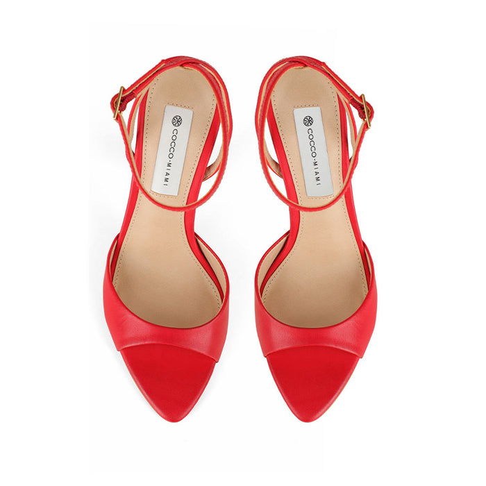 Estella Sandal Leather Red, view 4