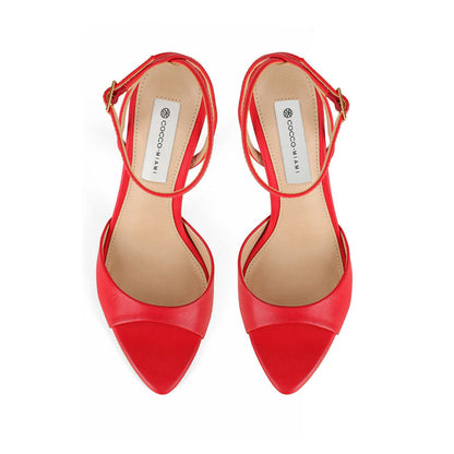 Estella Sandal Leather Red, view 4