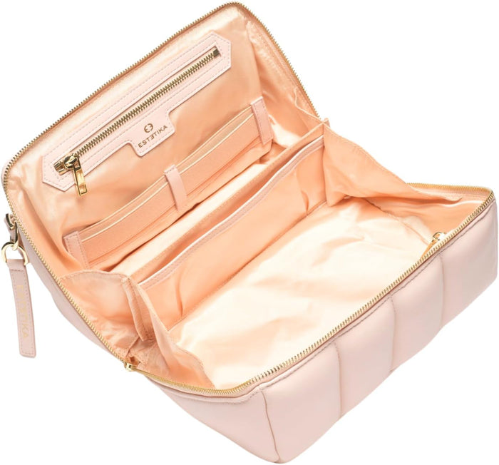 Estetika The Bigee Large Makeup Bag Organizer for Women (Blush)