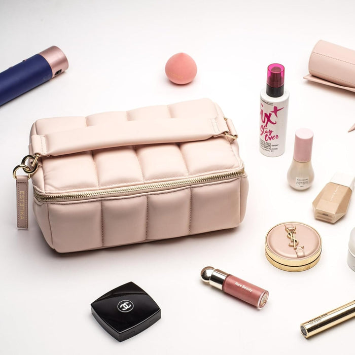 Estetika The Bigee Large Makeup Bag Organizer for Women (Blush)
