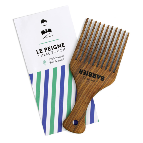 Final Touch Styling Comb 100% Natural Sandalwood for Beard & Dense Hair