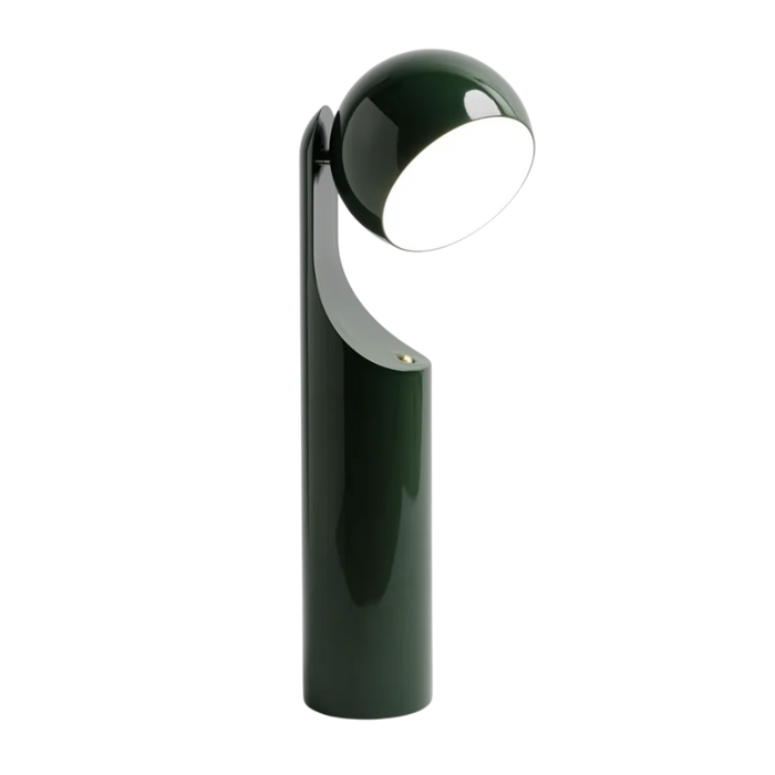 Fine Lumens Mono Reading Lamp – Cordless LED Reading Lamp & Portable Bedside Light, 13.5" H, Forest Green