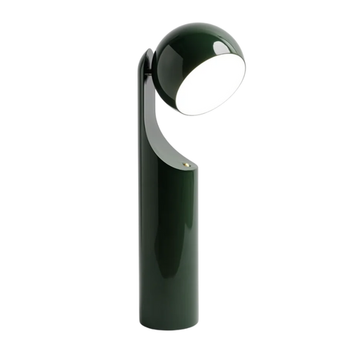 Fine Lumens Mono Reading Lamp – Cordless LED Reading Lamp & Portable Bedside Light, 13.5" H, Forest Green