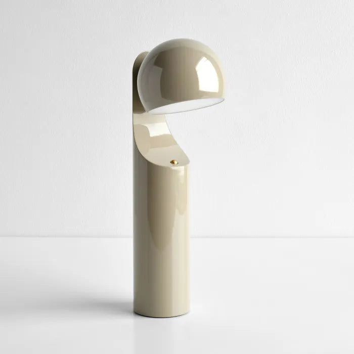 Fine Lumens Mono Reading Lamp – Modern Cordless LED Desk Lamp & Reading Light, 13.5" H, Beige
