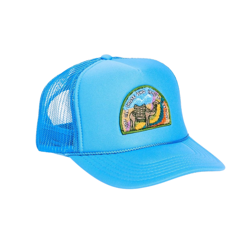 Freya Women's Not All Who Wander Trucker Hat - Azure (One Size)