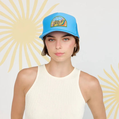 Freya Women's Not All Who Wander Trucker Hat - Azure (One Size)
