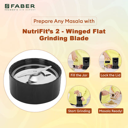 Buy SPORTZ BLENDER FSB 5in1 Nutrifit Nero Online at best price Faber India