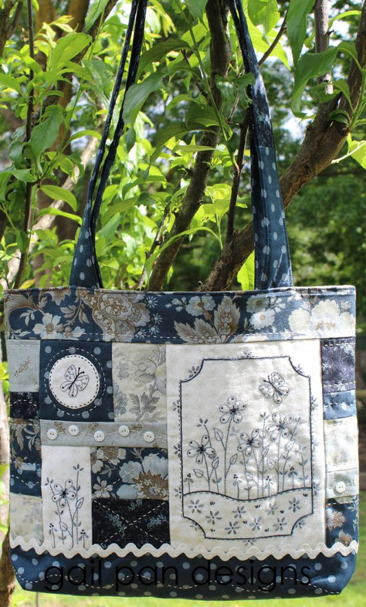 GAIL PAN BLUE BUTTERFLY BAG PATTERN