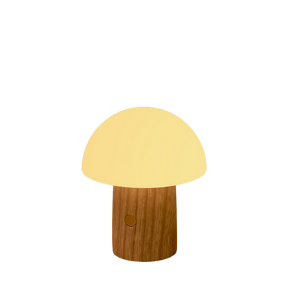 Gingko Design Alice Mushroom Lamp 7 RGB Color Switching - Super Mini - White Ash