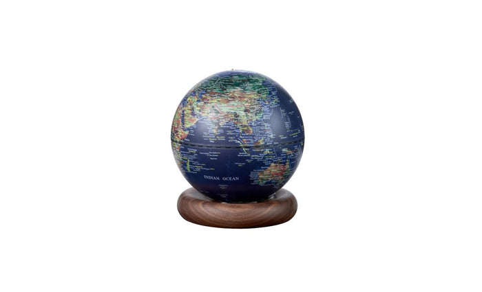 Gingko Design AtlasGlobe Lamp Rechargeable LED - Mini Dark Ocean Blue