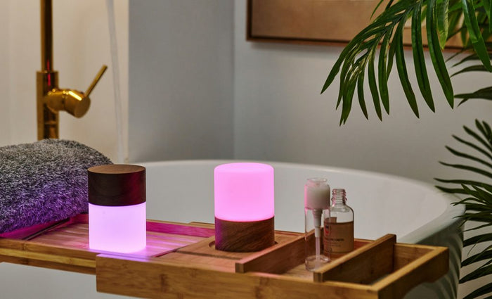 Gingko Design Lemelia Light Touch Control 7-Color Changing Mood Light -Large- White Ash