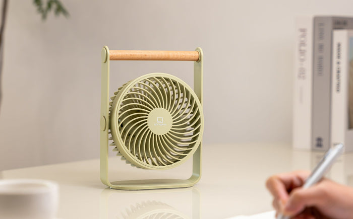 Gingko Design Lyra Portable Rechargeable Fan - Olive Green
