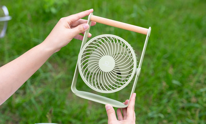 Gingko Design Lyra Portable Rechargeable Fan - Olive Green