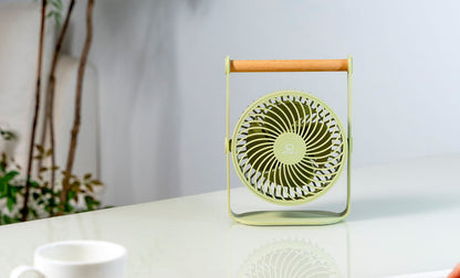 Gingko Design Lyra Portable Rechargeable Fan - Olive Green