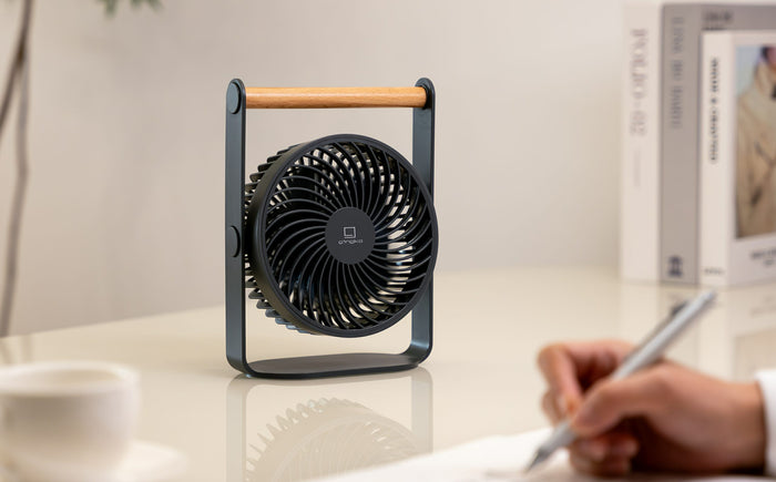 Gingko Design Lyra Portable Rechargeable Fan - Space Grey