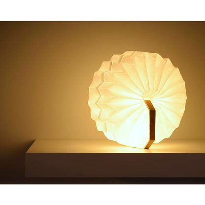 Gingko Design Smart Accordion Lamp Rechargeable LED - Walnut Wood (One Size)