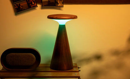 Gingko Design Sylva Rechargeable LED Table Lamp - Large Walnut