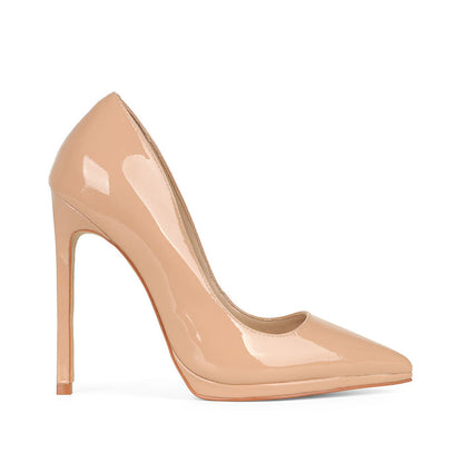 Giovanna Pump Nude Patent Leather
