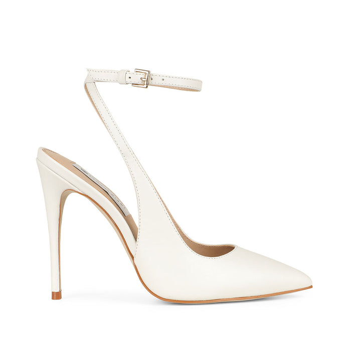 Grace Slingback Pump Leather White