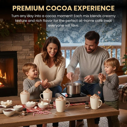 Hot Chocolate Mix Gift Set – 16 Mini Bottle Cocoa Sampler