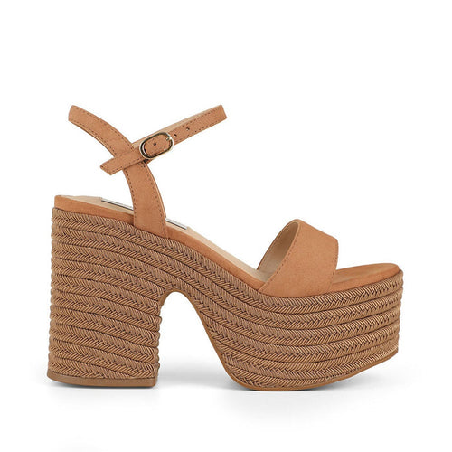 Isabela Platform Nude Leather