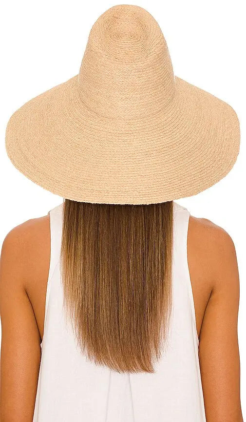 Janessa Leone Tinsley Wide Brim Straw Hat Raffia – Natural (Medium)