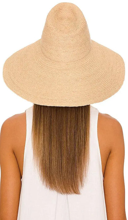 Janessa Leone Tinsley Wide Brim Straw Hat Raffia – Natural (Medium)