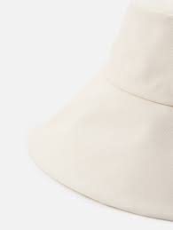 Janessa Leone Walker Bucket Organic Cotton Travel Hat – Off White (Medium)