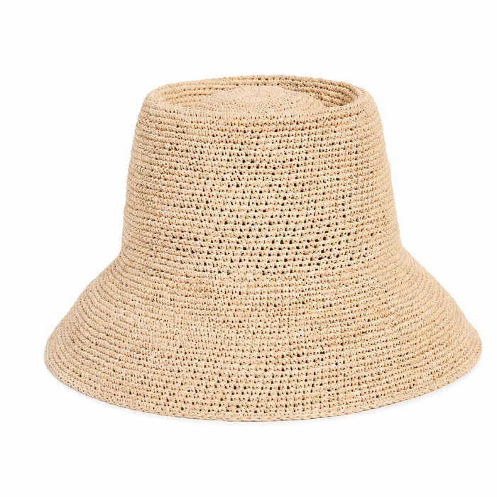 Janessa Leone Women's Felix Straw Bucket Hat Size Small
