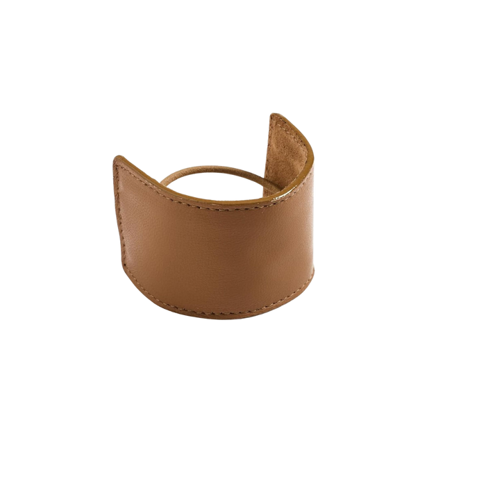 Jennifer Behr Women's Lambskin Ponywrap, Saddle, Tan, One Size