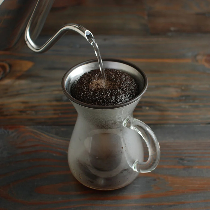 Kinto 300ml Carafe Coffee Set with Stainless Steel Filter Pour Over Coffee Maker