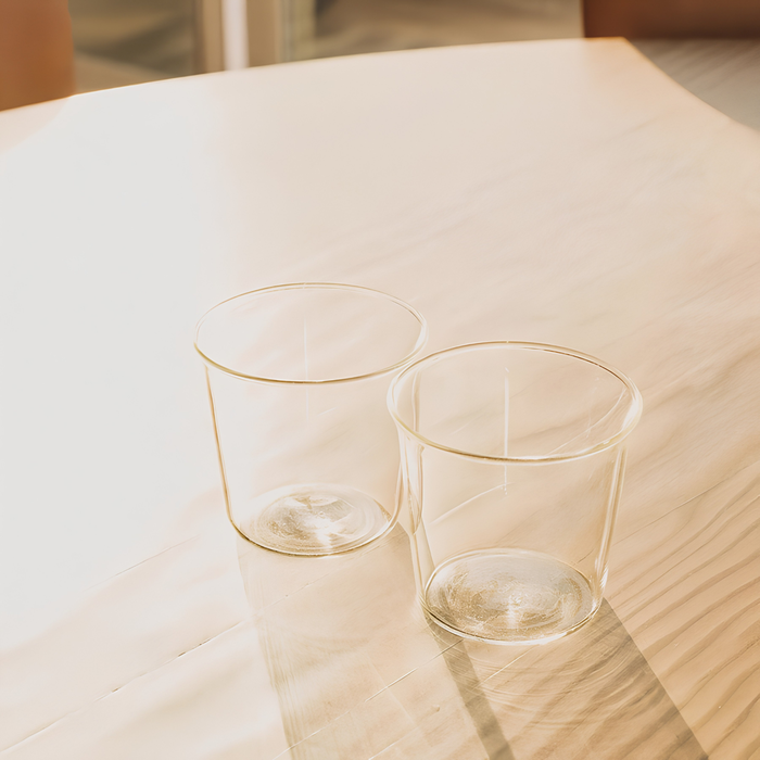 KINTO CAST Beer Glass — Elegant Heat Resistant Glass Beer Tumbler 430ml / 15oz (Clear)