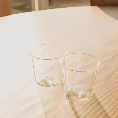 KINTO CAST Beer Glass — Elegant Heat Resistant Glass Beer Tumbler 430ml / 15oz (Clear)