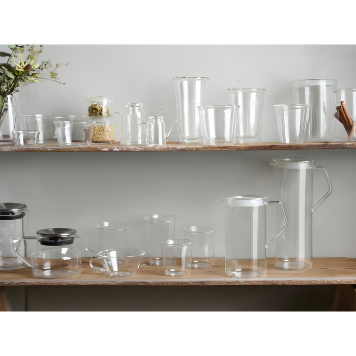 KINTO CAST Beer Glass — Elegant Heat Resistant Glass Beer Tumbler 430ml / 15oz (Clear)