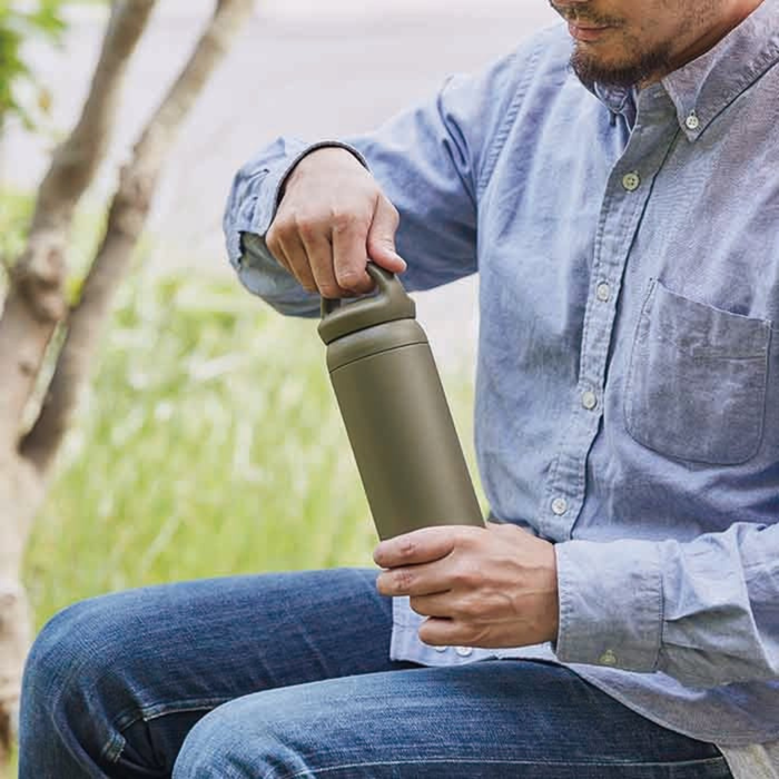 KINTO DAY OFF TUMBLER – Portable & Vacuum Insulated Stainless Steel  500ml (Khaki)