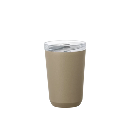 KINTO TO GO TUMBLER — Vacuum Insulated Tumbler with Plug 360ml / 12oz (Khaki)