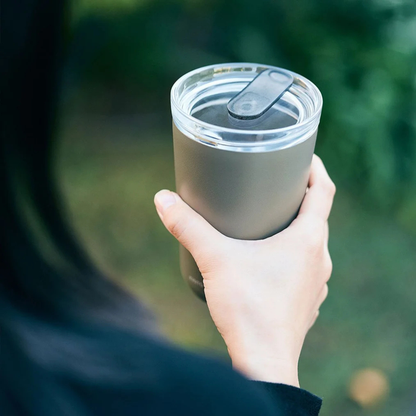KINTO TO GO TUMBLER — Vacuum Insulated Tumbler with Plug 360ml / 12oz (Khaki)