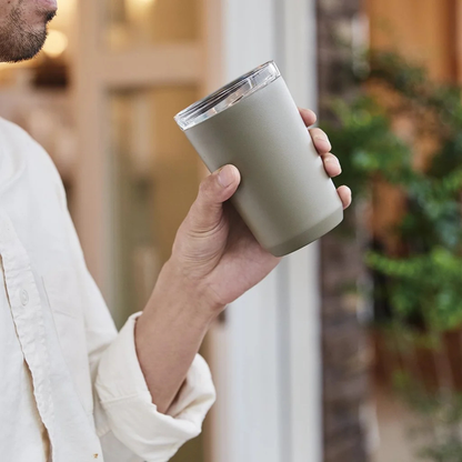 KINTO TO GO TUMBLER — Vacuum Insulated Tumbler with Plug 360ml / 12oz (Khaki)