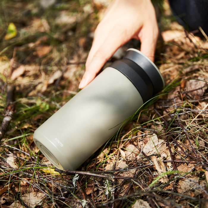 KINTO Travel Tumbler — Vacuum Insulated Stainless Steel Tumbler 350 ml (Sand Beige)