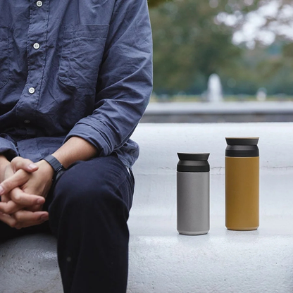 KINTO Travel Tumbler — Vacuum Insulated Stainless Steel Tumbler 500ml ml (Coyote)